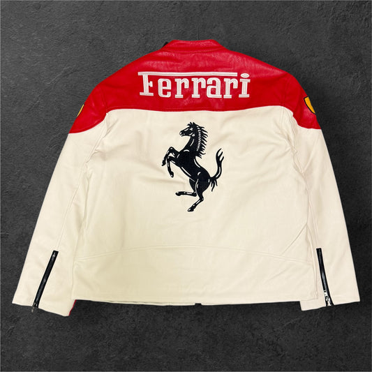 FERRARI EXCLUSIVE LEATHER JACKET.