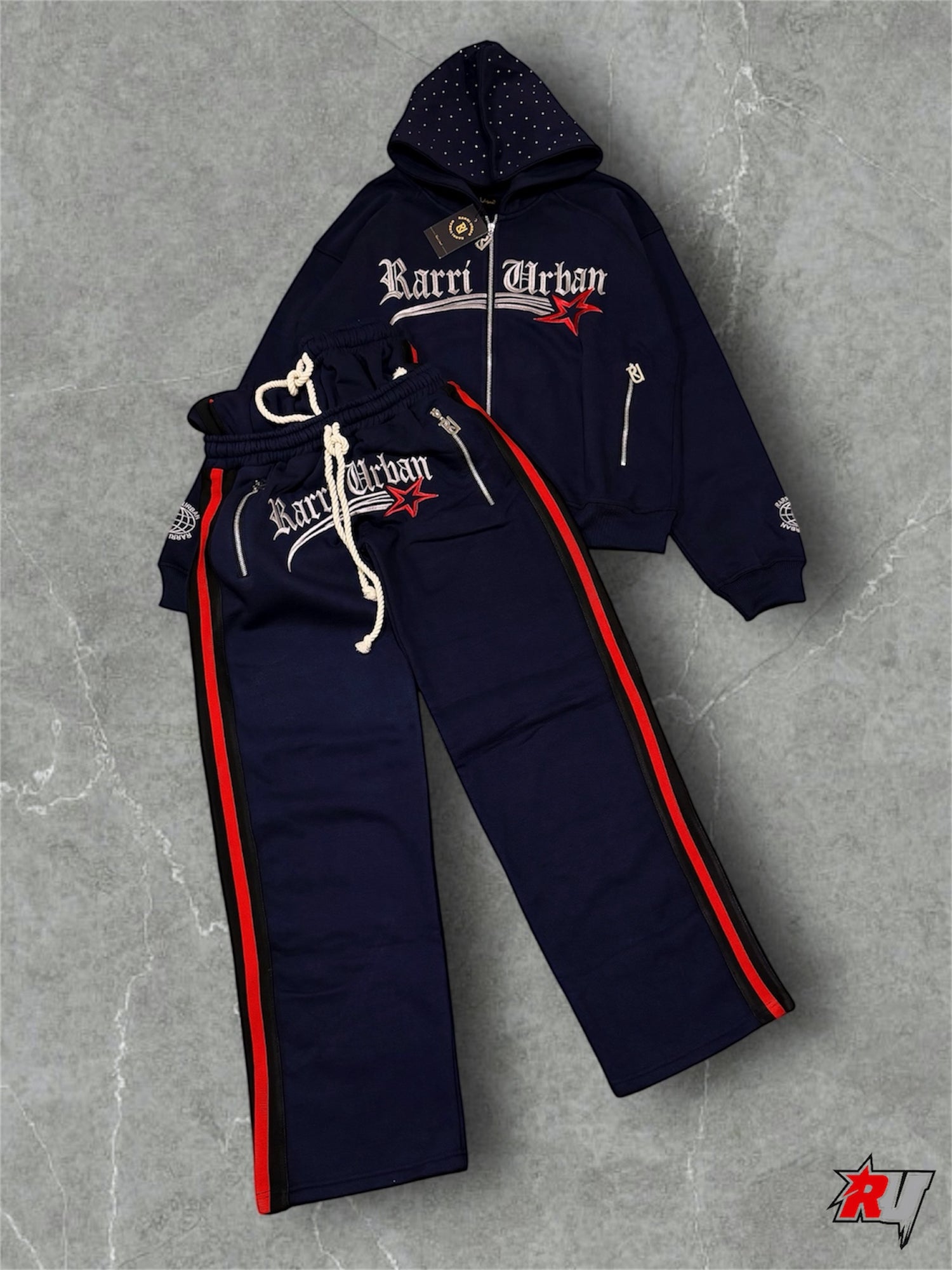 RarriUrban Embroidered Signature Tracksuit [NAVY BLUE]