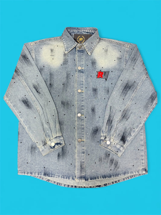 RarriUrban ‘Embroidered Stone Denim’ Shrit