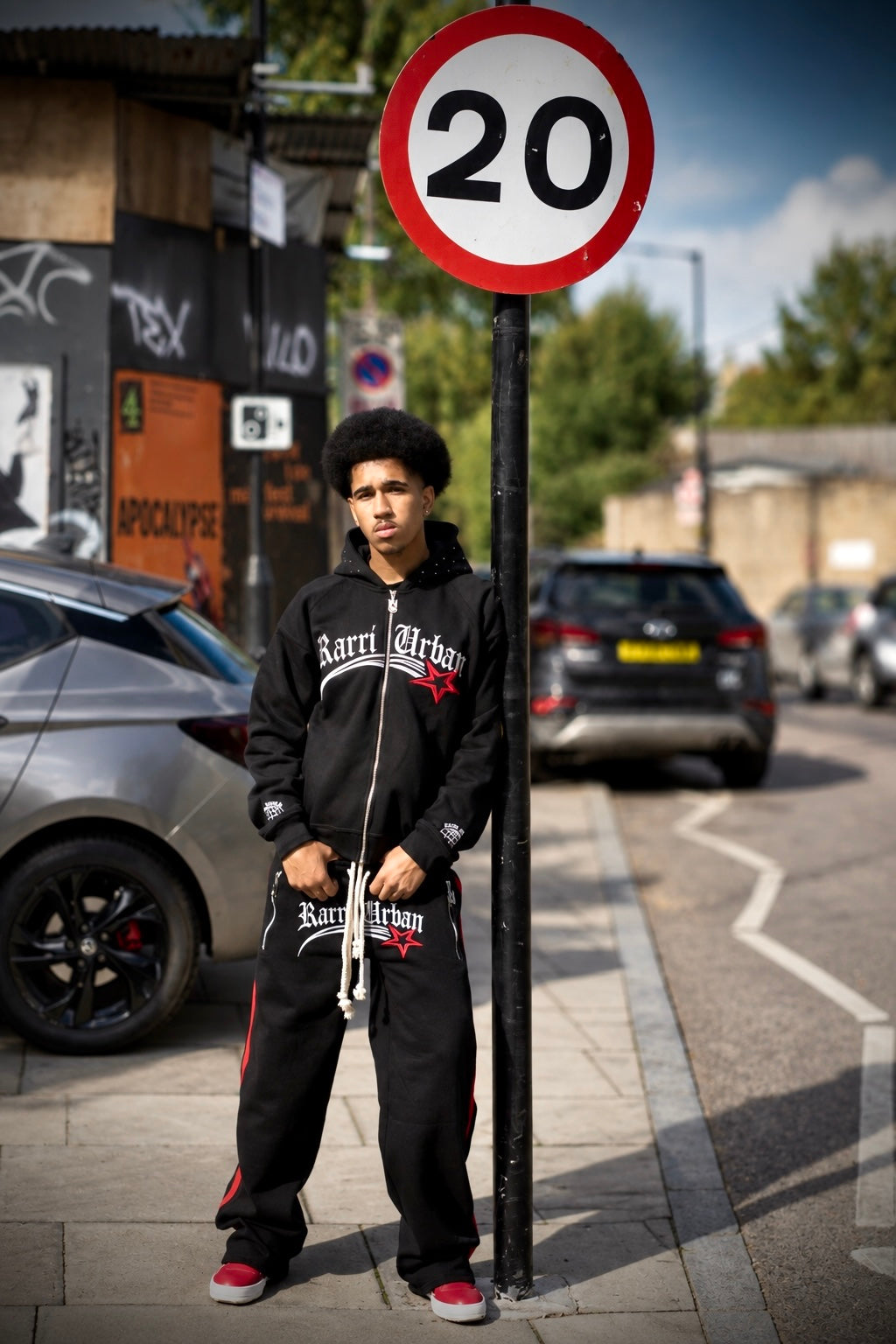 RU "signature" embroidered tracksuit