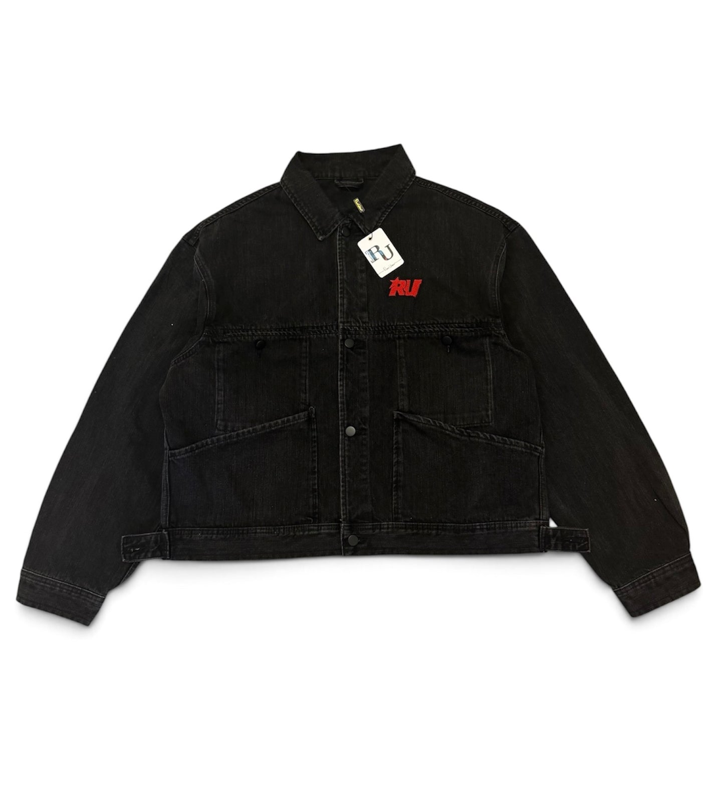 RARRI URBAN Black Denim Utility Jacket