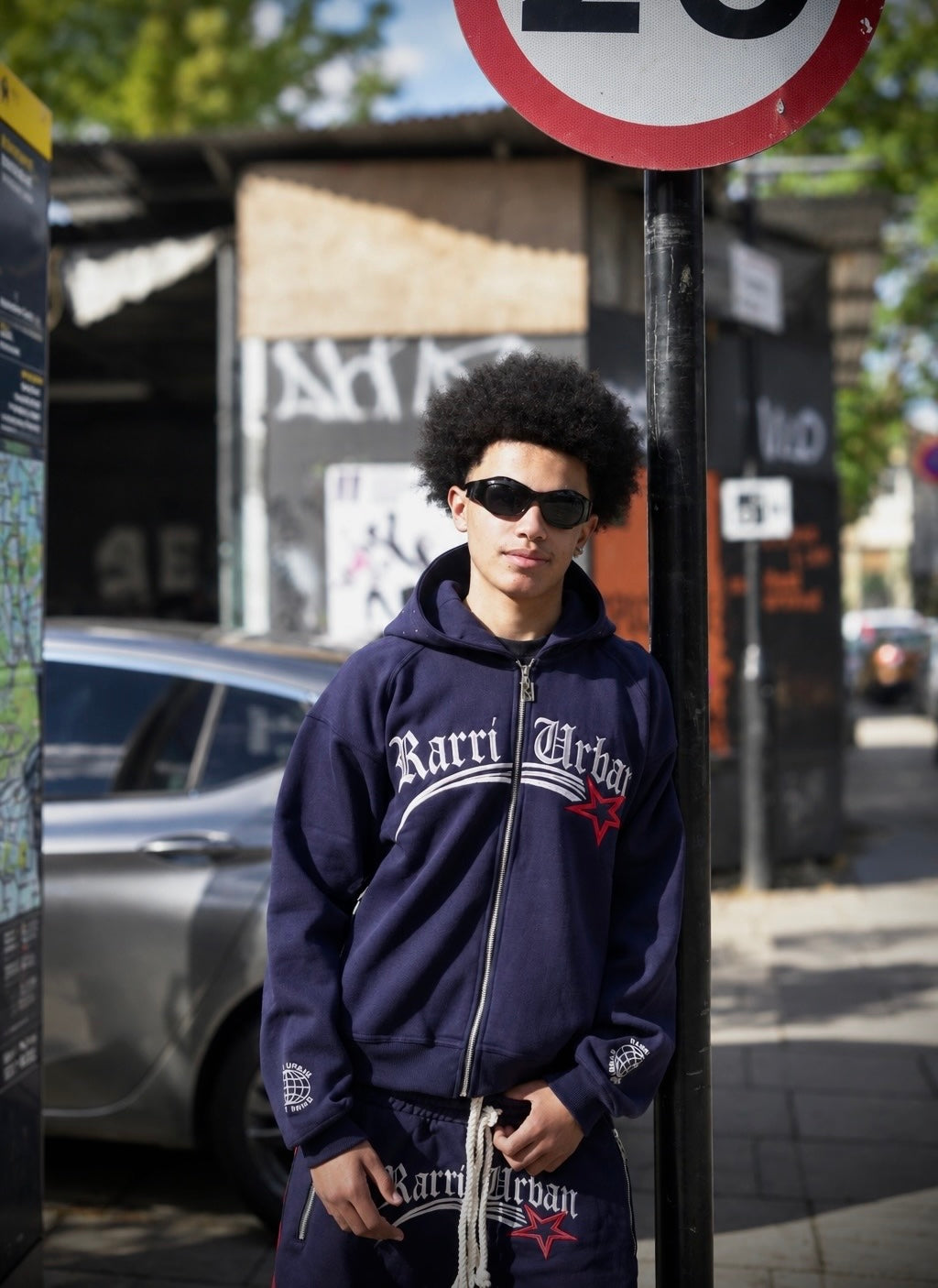 RU "signature" embroidered tracksuit