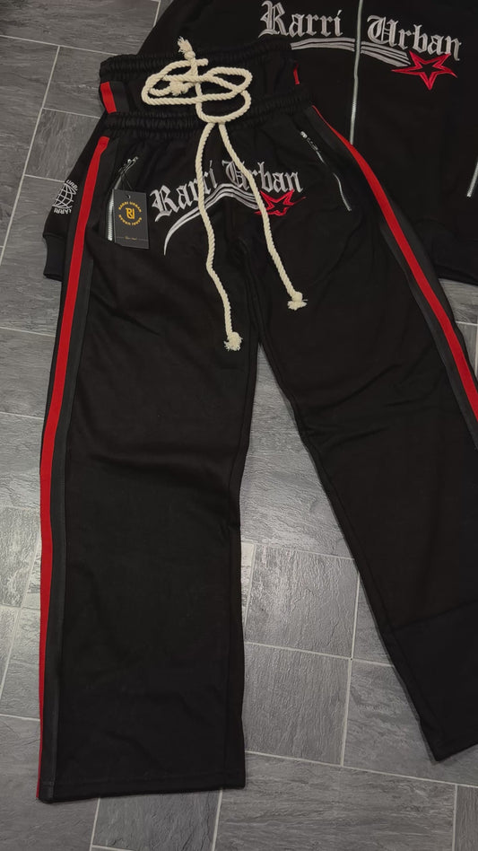 RarriUrban Embroidered Signature Tracksuit.[Black]