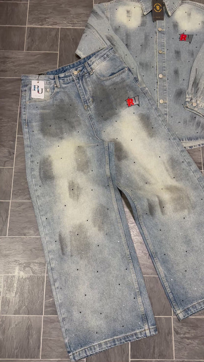 RarriUrban ‘Signature Embroidered Stone Denim’ Shrit & Jeans