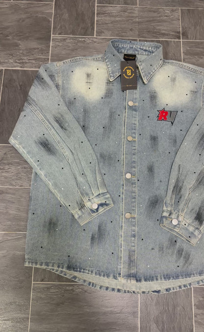 RarriUrban ‘Embroidered Stone Denim’ Shrit